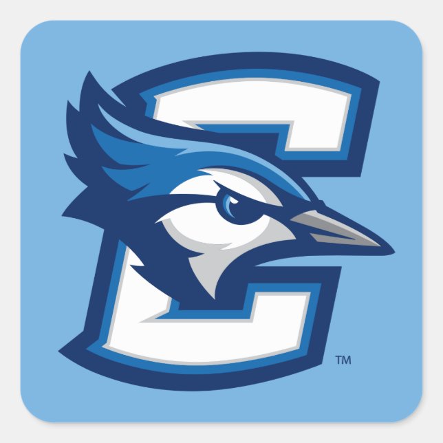 Creighton University Logo C Square Sticker (Front)