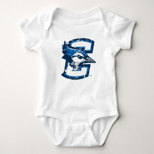 Creighton University Logo Distressed Baby Bodysuit