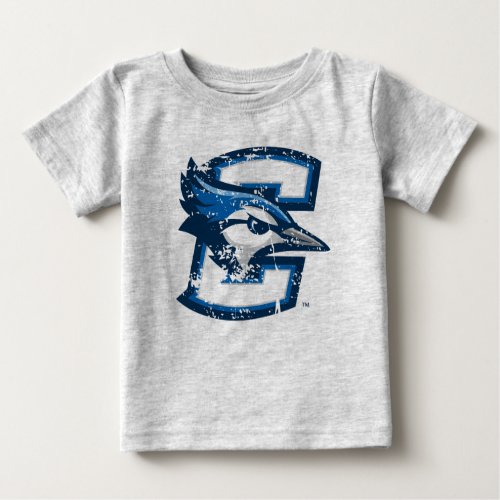 Creighton University Logo Distressed Baby T_Shirt