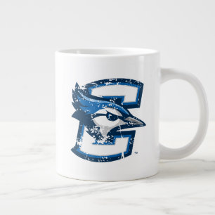 Creighton University Logo Distressed Giant Coffee Mug