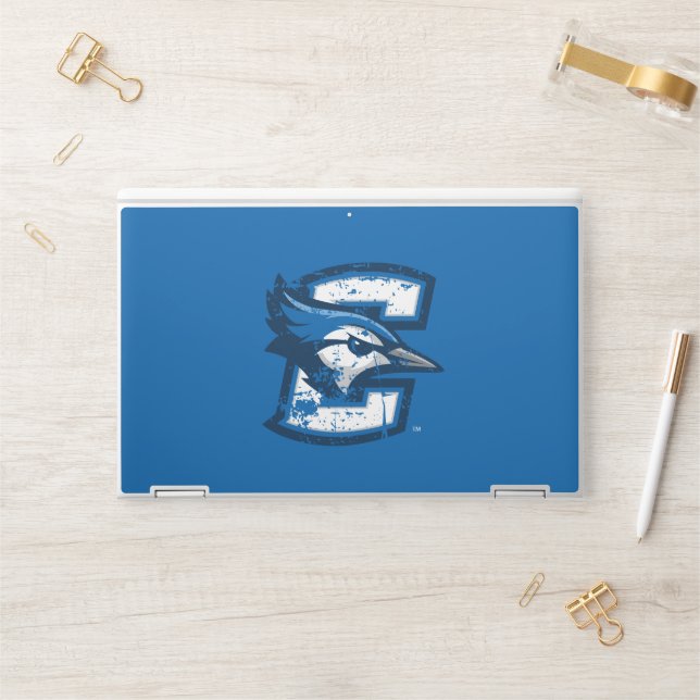 Creighton University Logo Distressed HP Laptop Skin (Desk)
