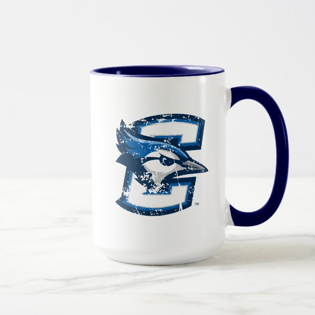 Creighton University Logo Distressed Mug (Right)