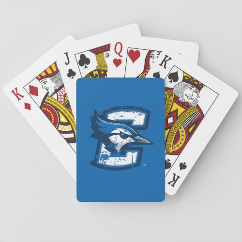 Creighton University Logo Distressed Playing Cards