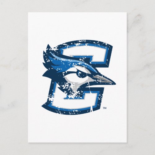 Creighton University Logo Distressed Postcard