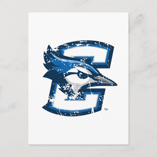 Creighton University Logo Distressed Postcard (Front)