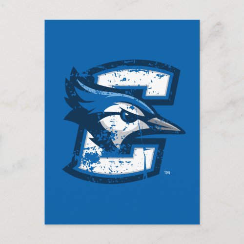 Creighton University Logo Distressed Postcard