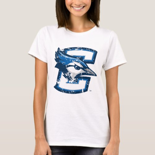 Creighton University Logo Distressed T_Shirt