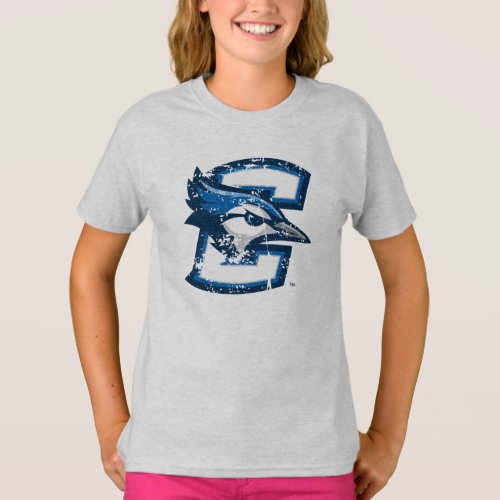 Creighton University Logo Distressed T_Shirt