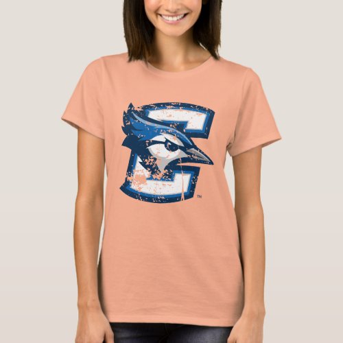 Creighton University Logo Distressed T_Shirt