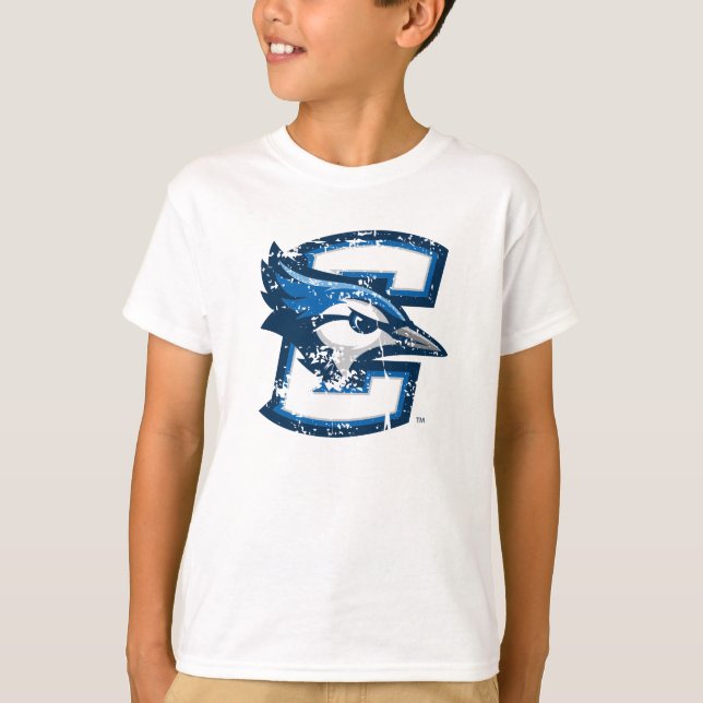 Creighton University Logo Distressed T-Shirt (Front)