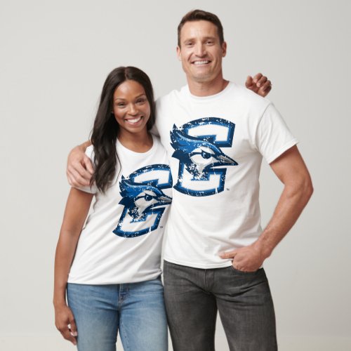 Creighton University Logo Distressed T_Shirt