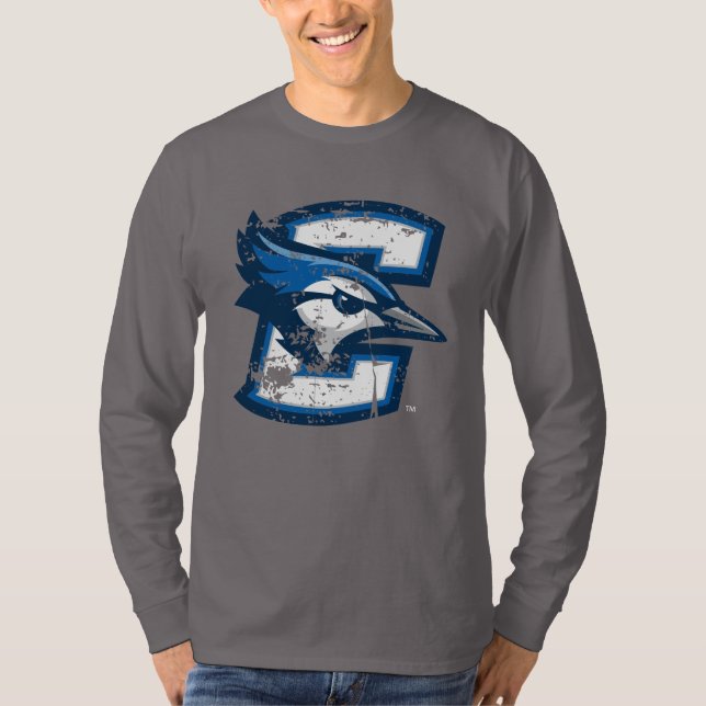 Creighton University Logo Distressed T-Shirt (Front)
