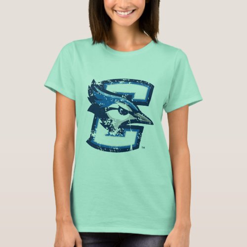 Creighton University Logo Distressed T_Shirt