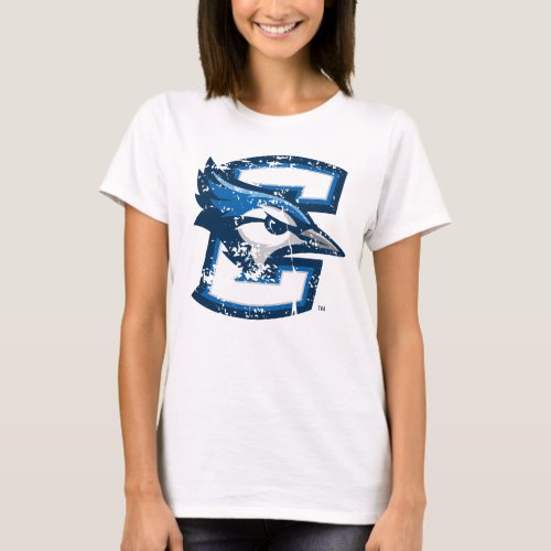 Creighton University Logo Distressed T_Shirt