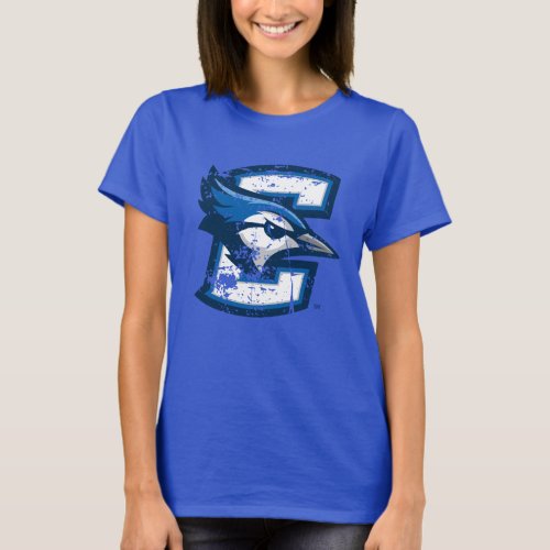 Creighton University Logo Distressed T_Shirt