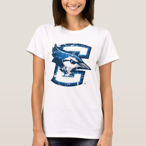 Creighton University Logo Distressed T_Shirt