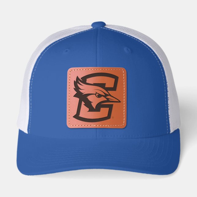 Creighton University Logo Leather Patch Hat (Front)