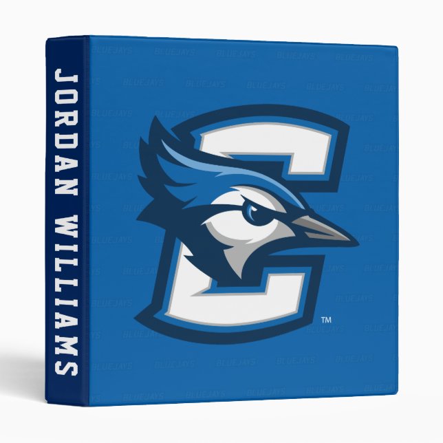 Creighton University Logo Watermark 3 Ring Binder (Front/Spine)