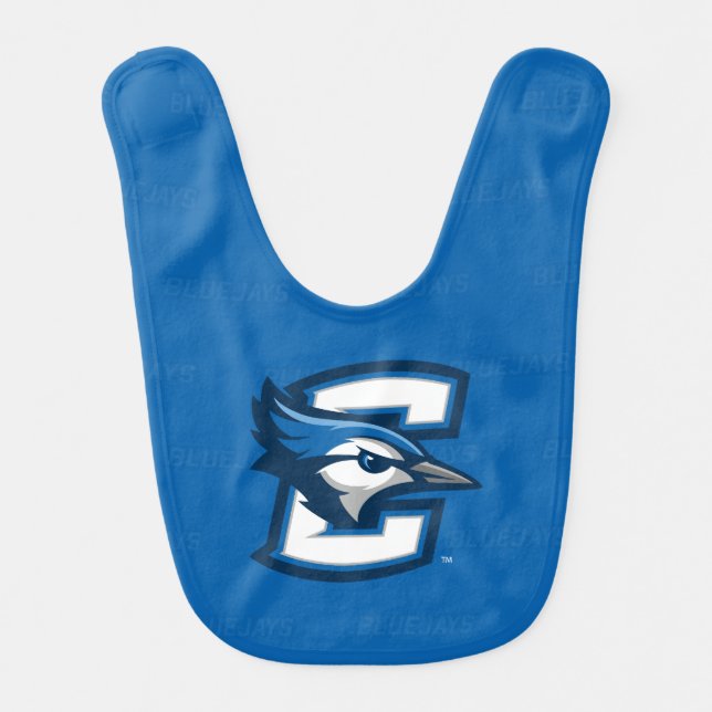 Creighton University Logo Watermark Baby Bib (Front)
