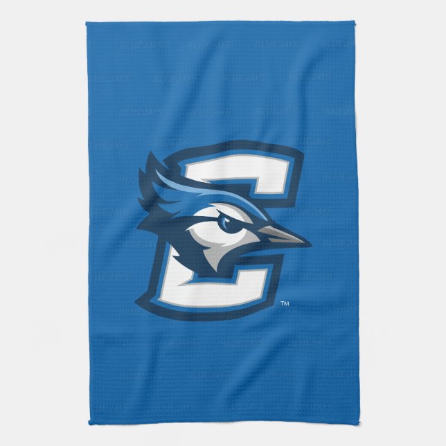 Creighton University Logo Watermark Kitchen Towel (Vertical)