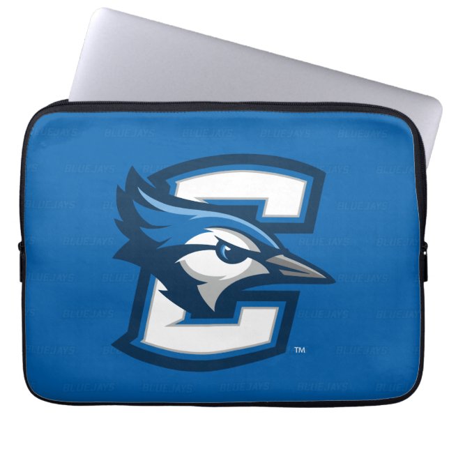Creighton University Logo Watermark Laptop Sleeve (Front)