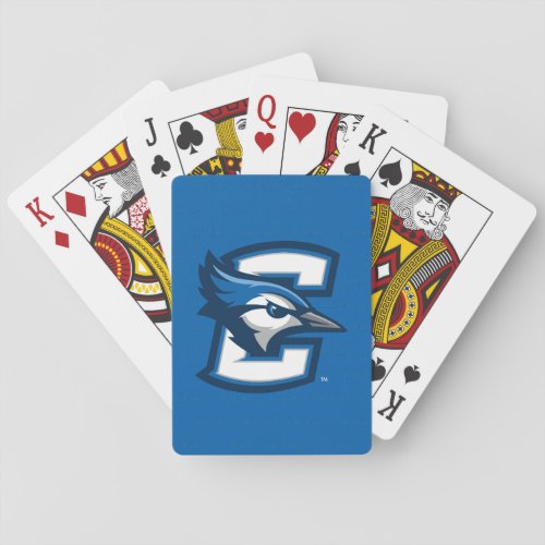 Creighton University Logo Watermark Playing Cards