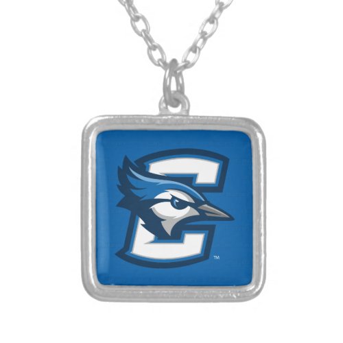 Creighton University Logo Watermark Silver Plated Necklace