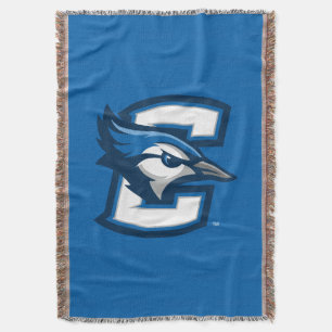 Creighton University Logo Watermark Throw Blanket