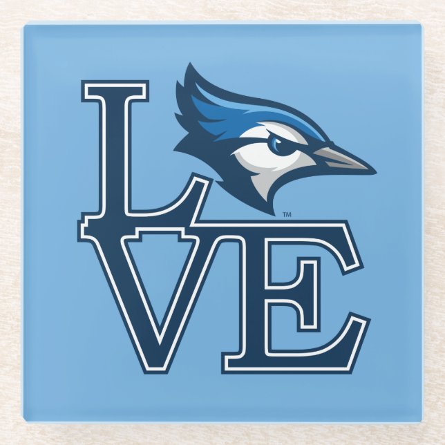 Creighton University Love Glass Coaster (Front)