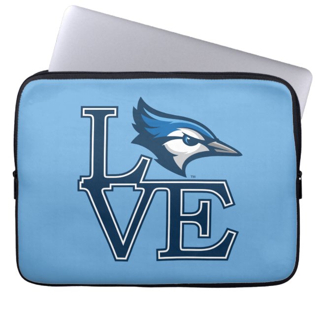Creighton University Love Laptop Sleeve (Front)