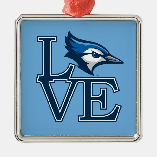 Creighton University Love Metal Ornament (Front)
