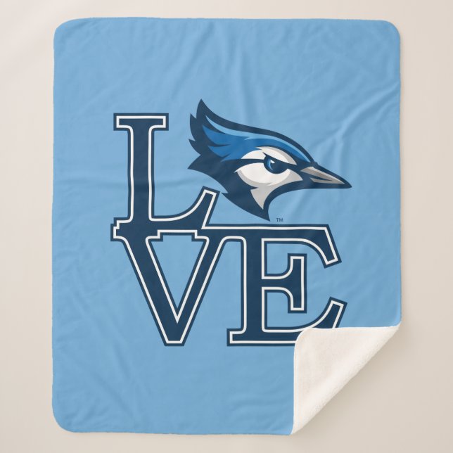 Creighton University Love Sherpa Blanket (Front)