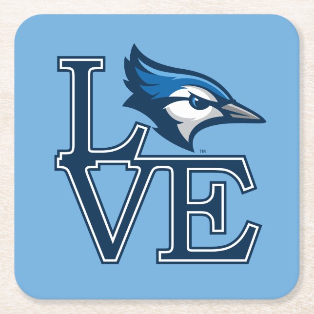 Creighton University Love Square Paper Coaster (Front)