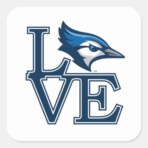 Creighton University Love Square Sticker