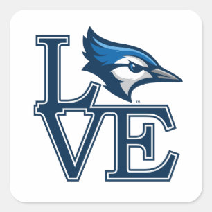 Creighton University Love Square Sticker