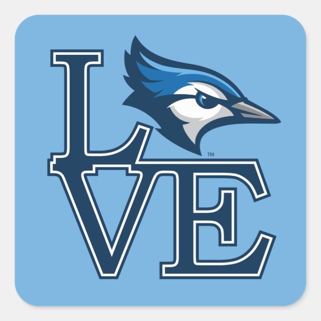 Creighton University Love Square Sticker (Front)