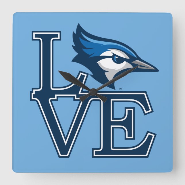 Creighton University Love Square Wall Clock (Front)