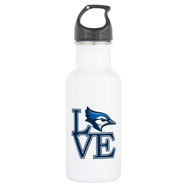 Creighton University Love Stainless Steel Water Bottle (Front)