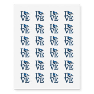 Creighton University Love Temporary Tattoos