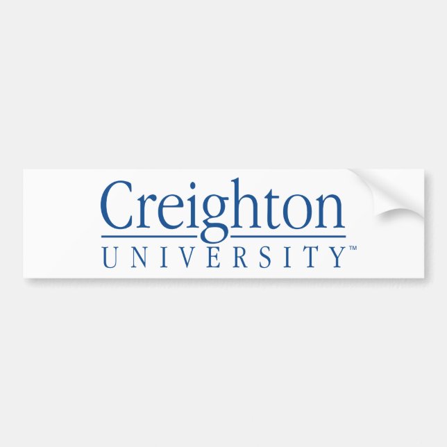 Creighton University Mark Bumper Sticker (Front)