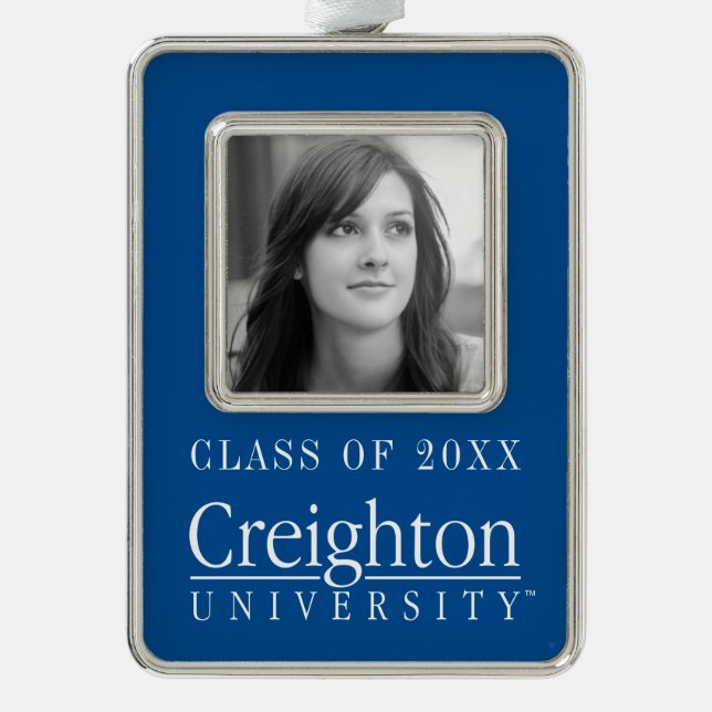 Creighton University Mark Christmas Ornament (Front)