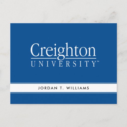 Creighton University Mark Postcard