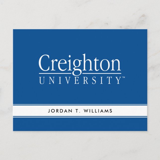 Creighton University Mark Postcard (Front)