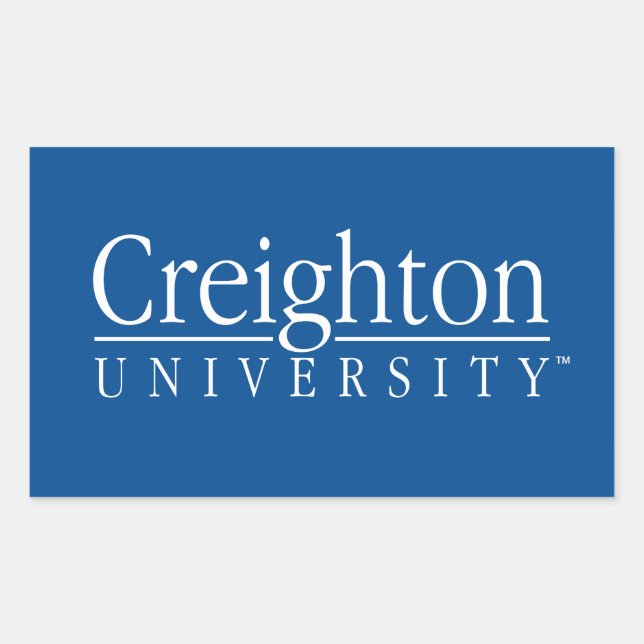 Creighton University Mark Rectangular Sticker (Front)