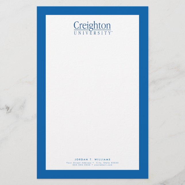 Creighton University Mark Stationery (Front)