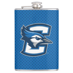 Creighton University Polka Dot Pattern Flask