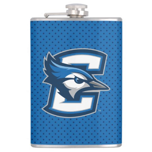 Creighton University Polka Dot Pattern Flask