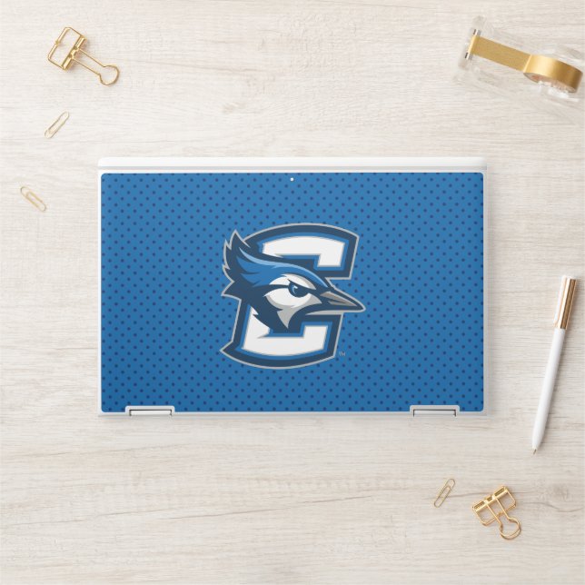 Creighton University Polka Dot Pattern HP Laptop Skin (Desk)