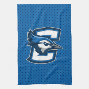 Creighton University Polka Dot Pattern Kitchen Towel
