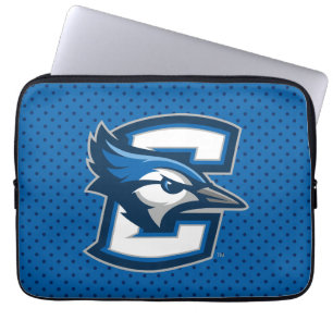Creighton University Polka Dot Pattern Laptop Sleeve